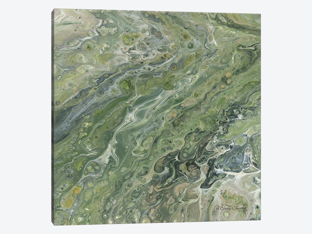 Abstract in Seafoam II by Cindy Jacobs 1-piece Art Print