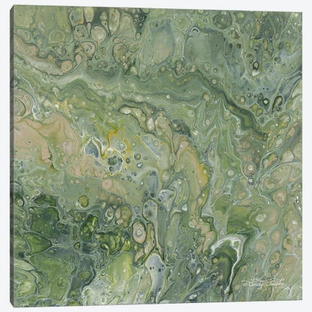Abstract in Seafoam III Canvas Print #CJA12} by Cindy Jacobs Canvas Print