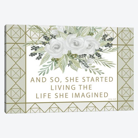Living the Life She Imagined Canvas Print #CJA144} by Cindy Jacobs Art Print