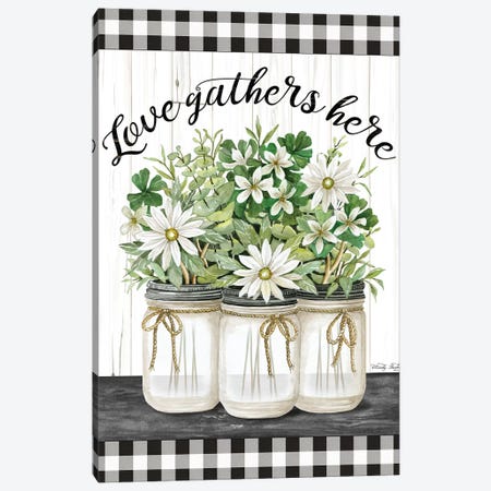 Love Gathers Here Canvas Print #CJA148} by Cindy Jacobs Canvas Wall Art
