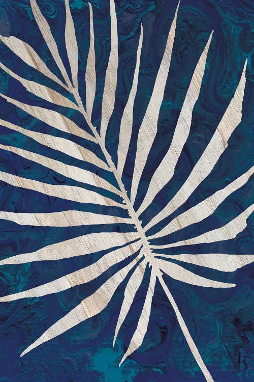 Palm Leaf Navy by Cindy Jacobs wall art