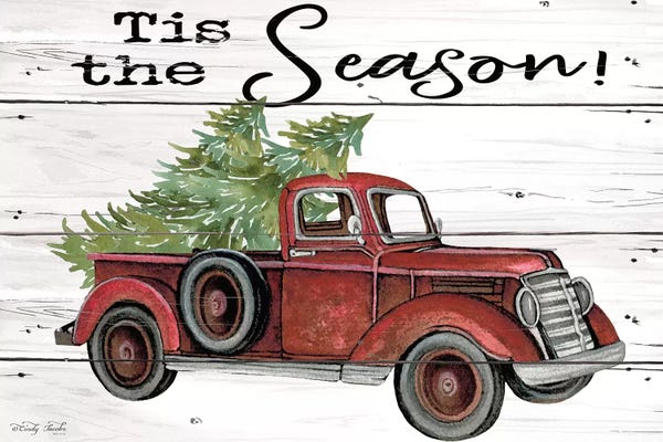 Trucks: Tis the Season Red Truck by Cindy Jacobs