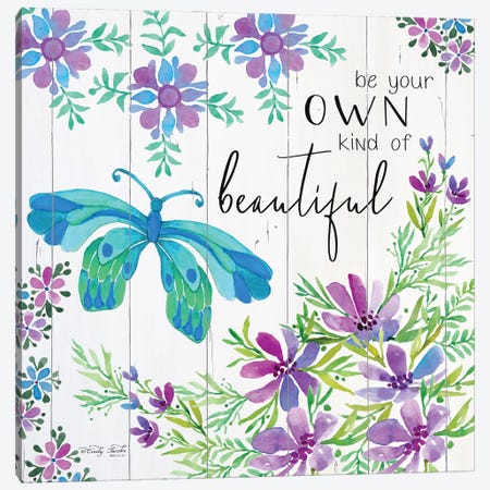 Be Your Own Kind of Beautiful Canvas Print #CJA16} by Cindy Jacobs Canvas Wall Art