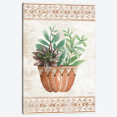 Southwest Terracotta Succulents I Canvas Print #CJA178} by Cindy Jacobs Art Print