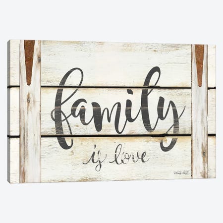 Family Is Love Canvas Print #CJA187} by Cindy Jacobs Canvas Art Print