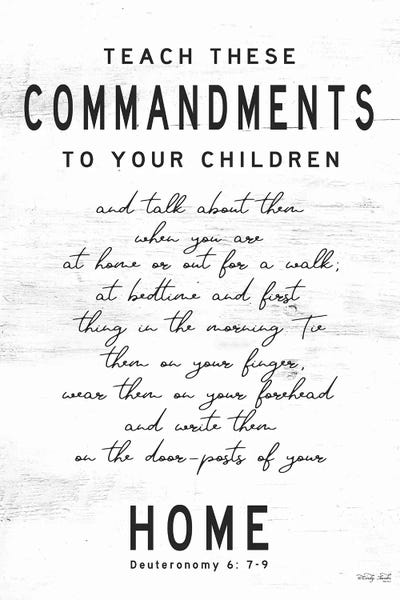 Bible Verses: Teach These Commandments by Cindy Jacobs