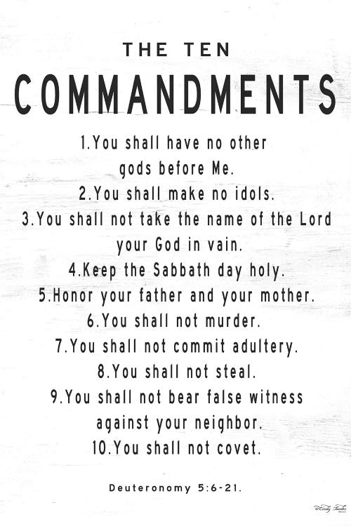 what are the 10 commandments