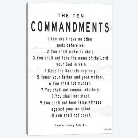 The Ten Commandments Canvas Print #CJA248} by Cindy Jacobs Canvas Print