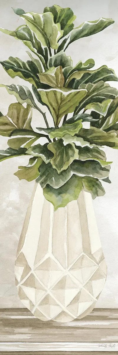 Simple Beauty II by Cindy Jacobs multi panel art