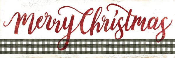 Christmas Signs & Sentiments: Merry Christmas Gingham   by Cindy Jacobs
