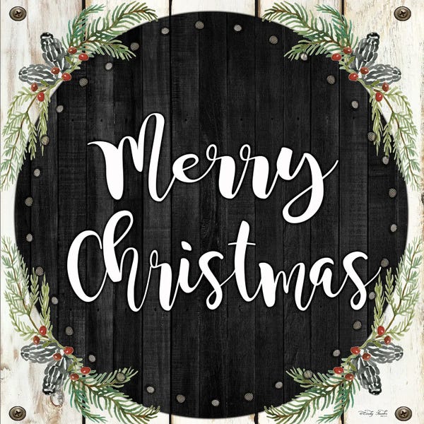 Christmas Signs & Sentiments: Merry Christmas Wreath     by Cindy Jacobs