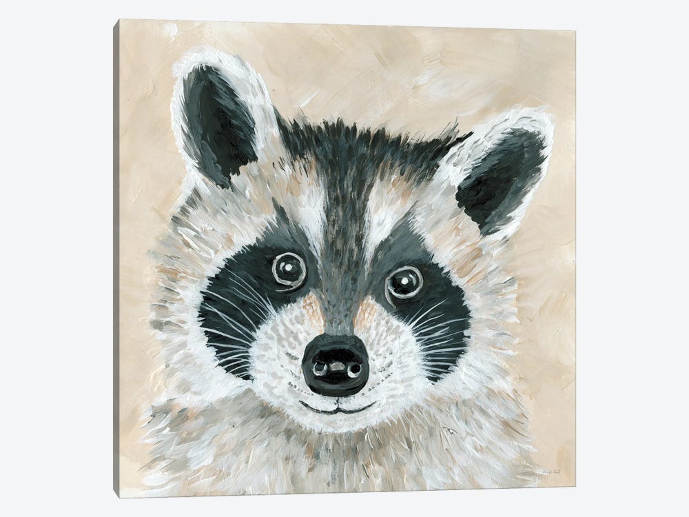 Roxie the Raccoon 1-piece Canvas Art Print