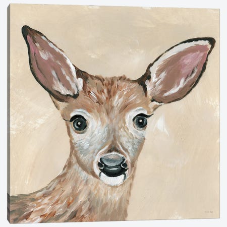 Snowy the Deer Canvas Print #CJA300} by Cindy Jacobs Canvas Art