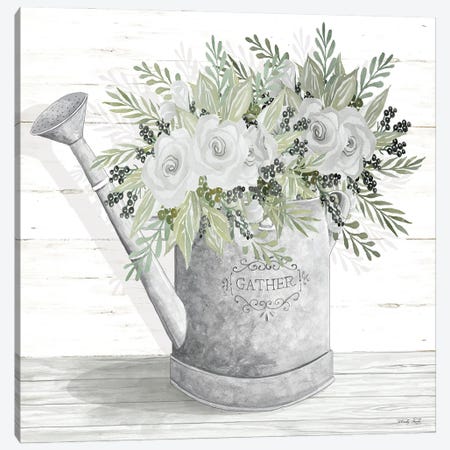 Gather Watering Can Canvas Print #CJA307} by Cindy Jacobs Canvas Art Print
