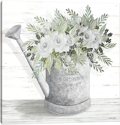 Gather Watering Can Canvas Art Print - Cindy Jacobs
