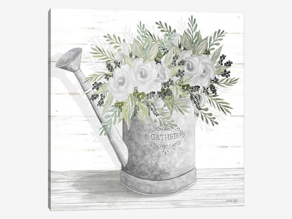 Gather Watering Can by Cindy Jacobs 1-piece Canvas Art Print