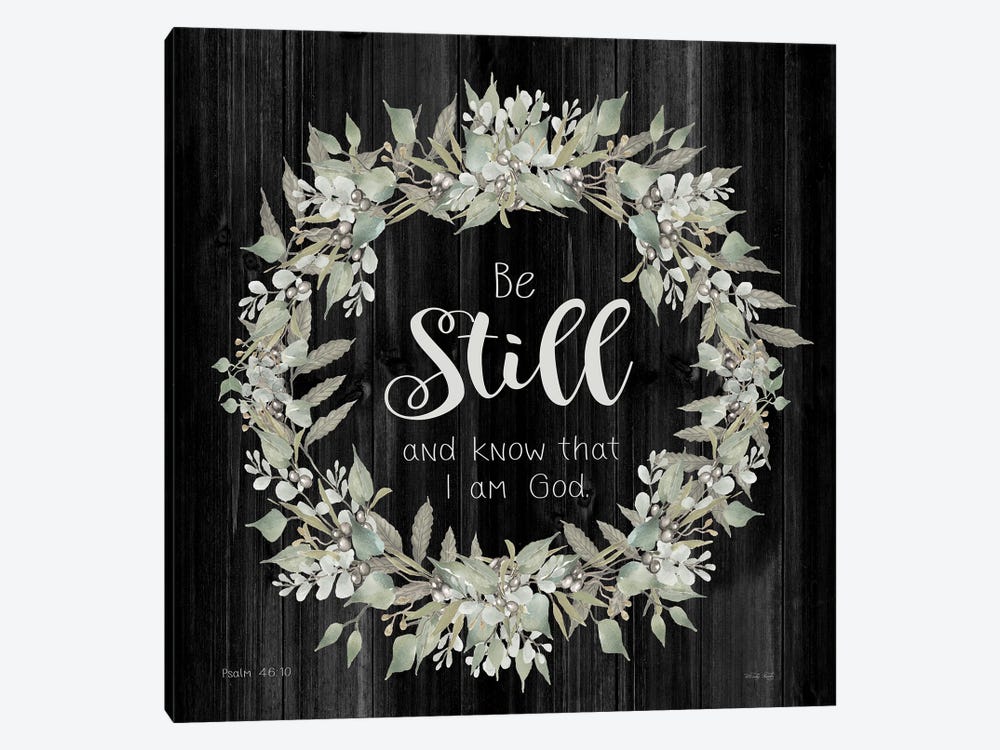 Be Still and Know Wreath by Cindy Jacobs 1-piece Canvas Wall Art