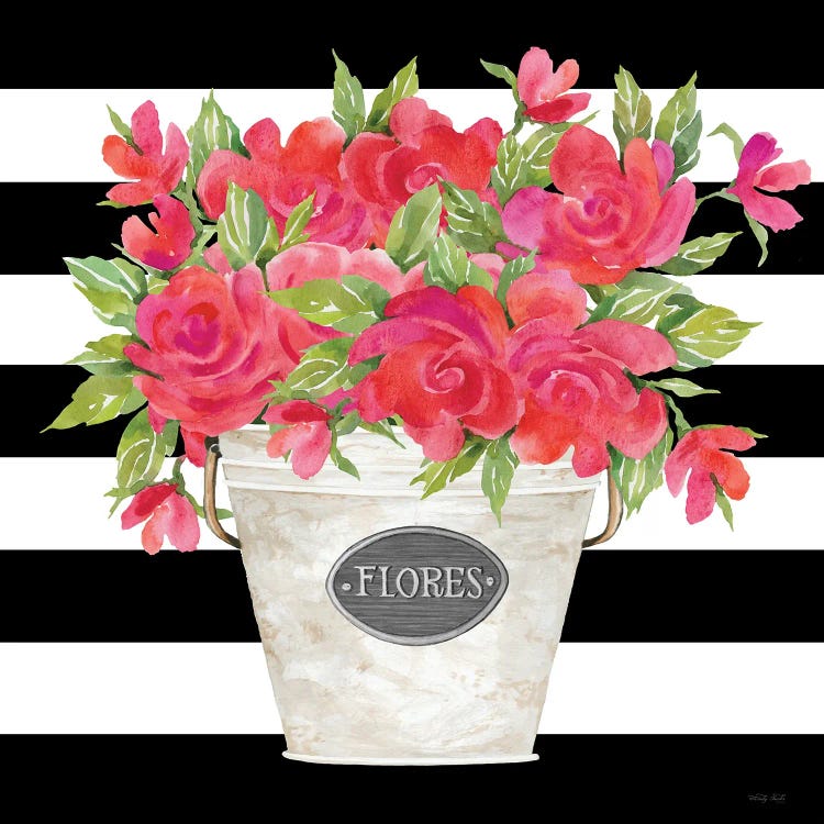 Fuchsia Flores Stripes