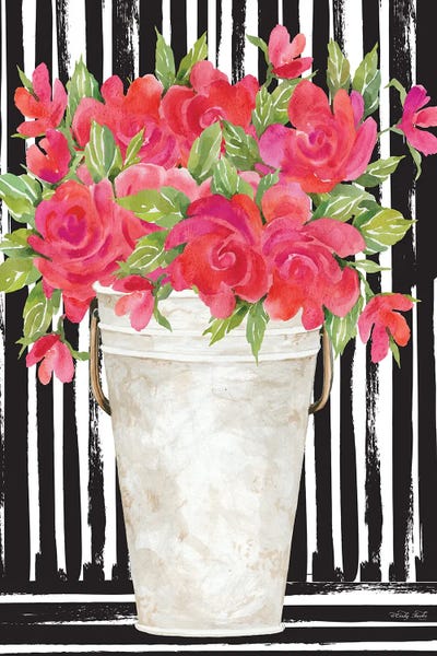 Stripes: Fuchsias II by Cindy Jacobs