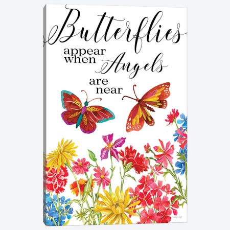 Butterflies Appear Canvas Print #CJA373} by Cindy Jacobs Canvas Art Print