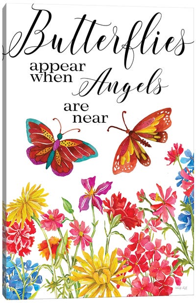 Butterflies Appear Canvas Art Print - Cindy Jacobs