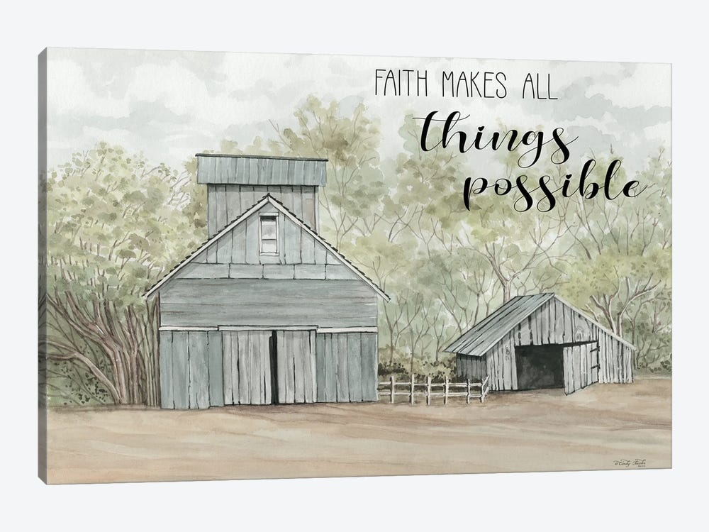 Faith Makes All Things Possible by Cindy Jacobs 1-piece Canvas Art