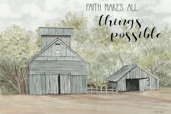 Modern Farmhouse Décor: Faith Makes All Things Possible by Cindy Jacobs