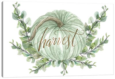 Harvest Pumpkins Canvas Art Print - Thanksgiving Art