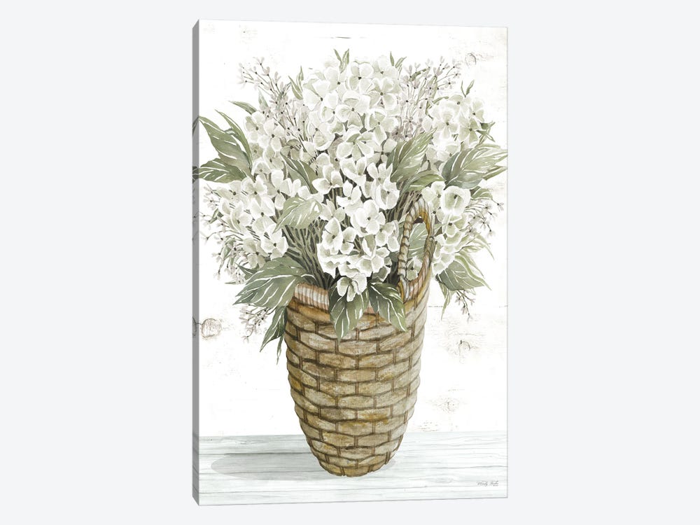 Hydrangea Basket by Cindy Jacobs 1-piece Canvas Print