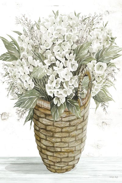 Hydrangeas: Hydrangea Basket by Cindy Jacobs