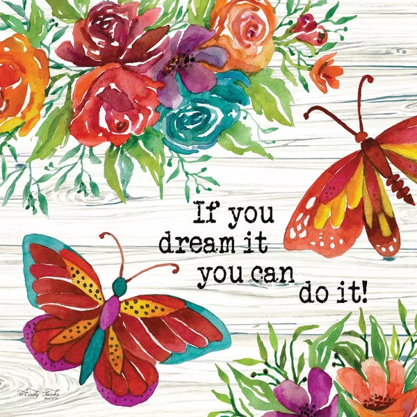 Kids Inspirational Art: If You Can Dream It by Cindy Jacobs