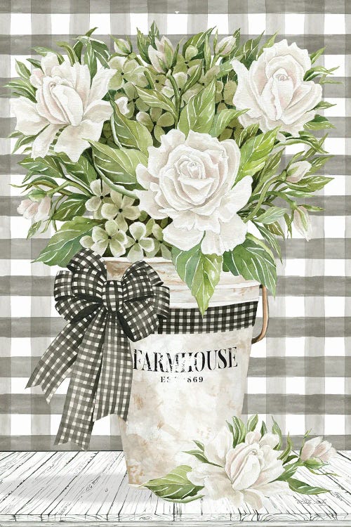 Farmhouse Roses by Cindy Jacobs wall art