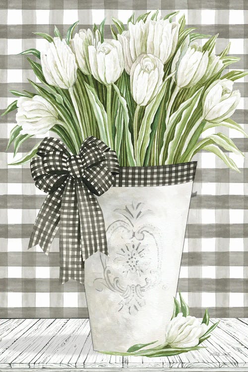 Farmhouse Tulips by Cindy Jacobs wall art