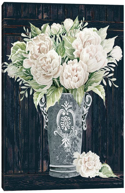 Perfect Peonies Canvas Art Print - French Country Décor