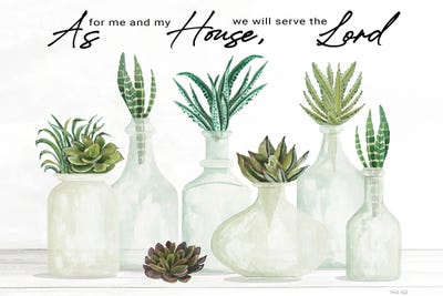 As For Me And My House by Cindy Jacobs framed wall art