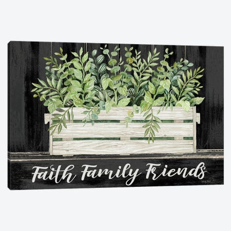 Faith, Family, Friends Canvas Print #CJA492} by Cindy Jacobs Canvas Artwork