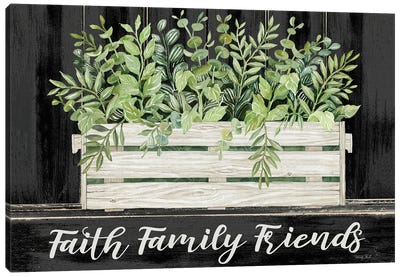 Faith, Family, Friends Canvas Art Print - Cindy Jacobs