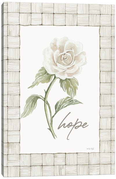 Hope Flower Canvas Art Print - Hope Art