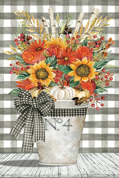 Fine Art Print: No. 4 Autumn Floral Arrangement by Cindy Jacobs