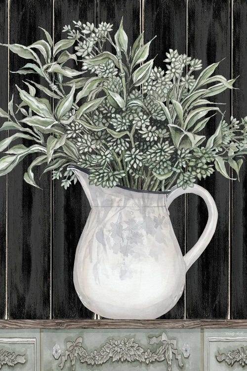 Sage Greenery In A Pitcher