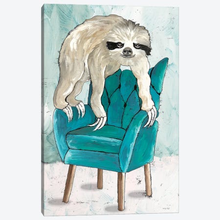 Chill Sloth II Canvas Print #CJA530} by Cindy Jacobs Canvas Print