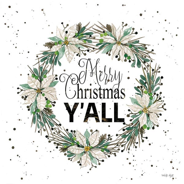 Farmhouse Festive: Merry Christmas Y'All Wreath by Cindy Jacobs