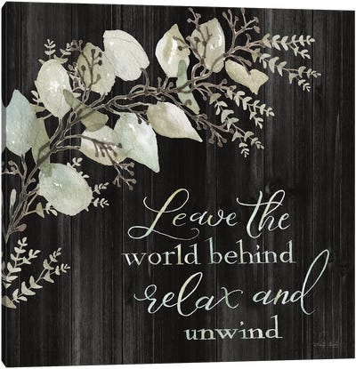Relax And Unwind Canvas Art Print - Self-Care Art