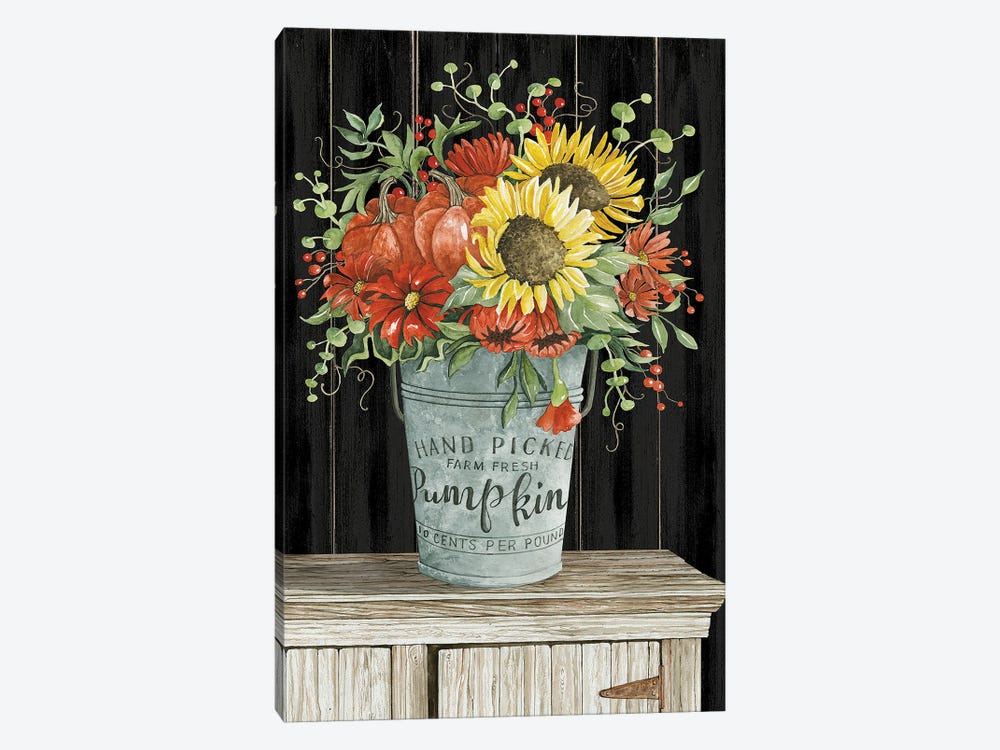 Colors Of Fall Floral by Cindy Jacobs 1-piece Canvas Art