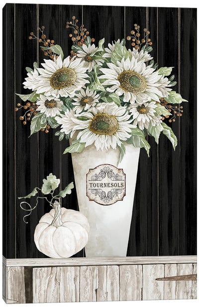 Fall Sunflowers I Canvas Art Print - Cindy Jacobs