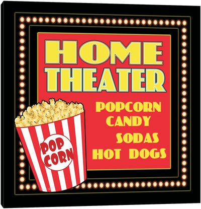 Home Movie Theater Canvas Art Print - Cindy Jacobs