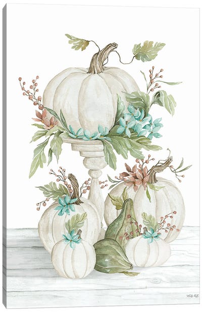 Pretty Pumpkins Canvas Art Print - Cindy Jacobs