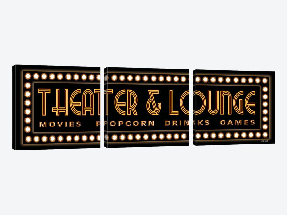 Theater & Lounge by Cindy Jacobs 3-piece Canvas Artwork