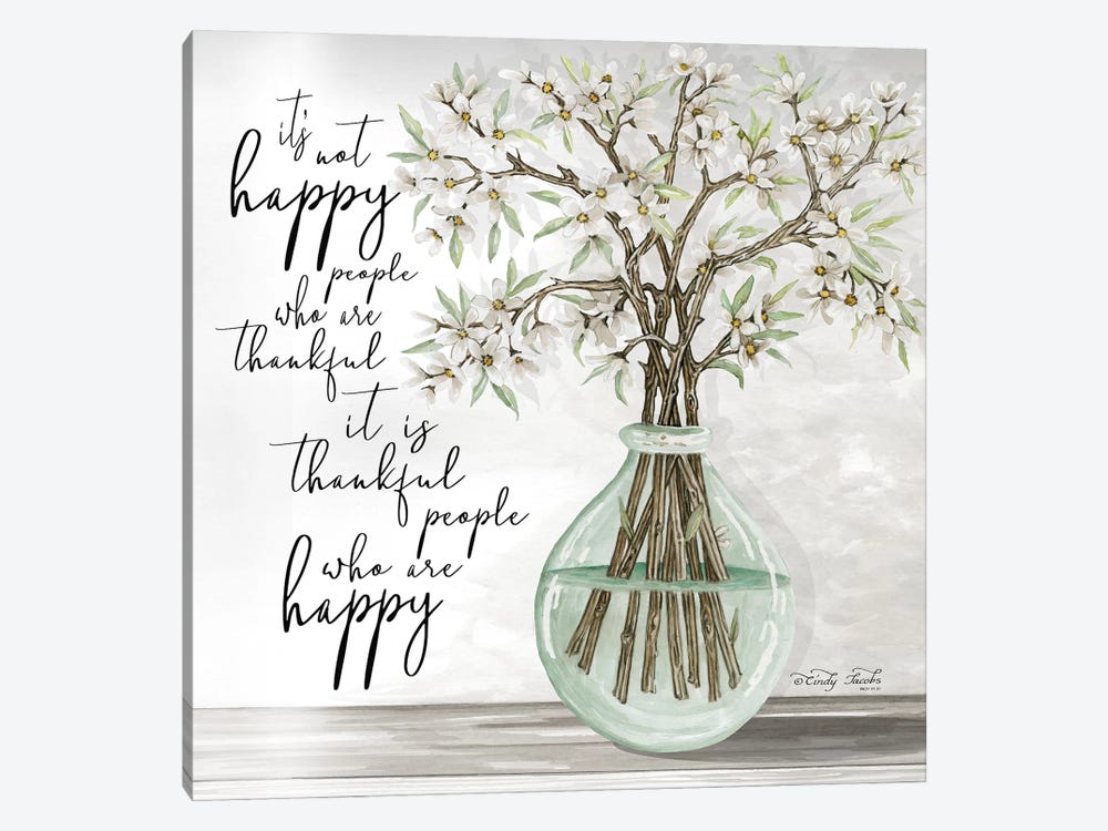 Thankful People by Cindy Jacobs 1-piece Canvas Art Print
