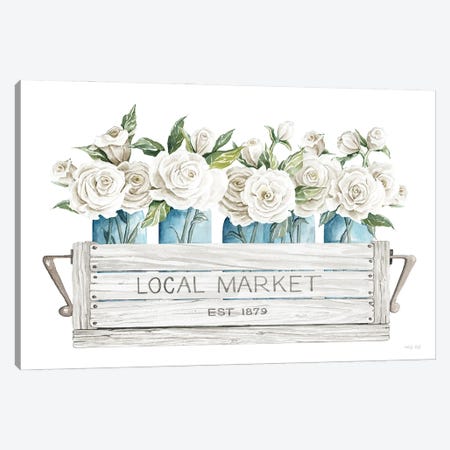 Local Market Flowers Canvas Print #CJA617} by Cindy Jacobs Canvas Print
